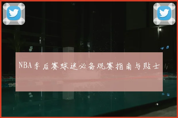 NBA季后赛球迷必备观赛指南与贴士